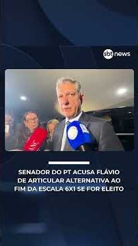 Senador do PT acusa Flávio de articular alternativa ao fim da escala 6x1 se for eleito | #SBTNews