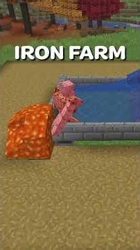 Why You Should Build This Iron Farm Today #minecraft #minecraftsurvival #shorts #iron farm 26.3