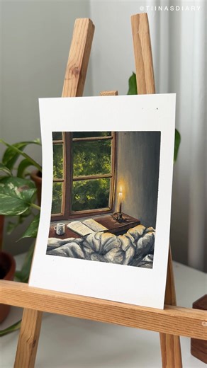 Indoor Painting Challenge with Gouache | Art Process