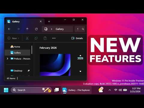 All New Windows 11 Features - March 2026 (Beta and Canary)