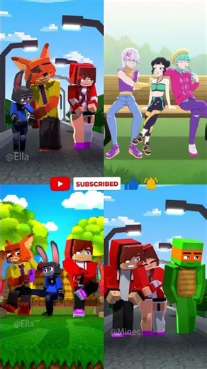 Nick and Judy - Love Story COMPLETE EDITION | Minecraft Animation #minecraft #zootopia2