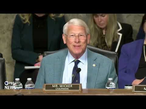 WATCH: Sen. Wicker makes opening statement in Hegseth and Caine hearing