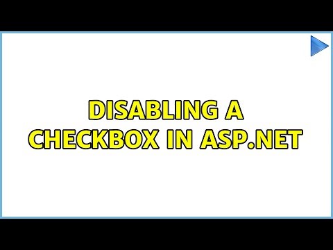 Disabling a checkbox in asp.net (3 Solutions!!)