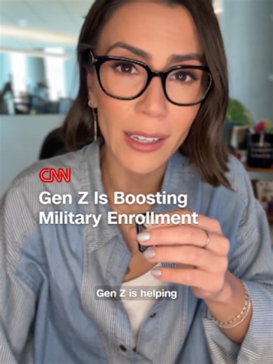 Across all US military branches, Gen Z is helping boost recruitment numbers that the military has not seen in 15 years. Many new recruits say it's the best choice for their financial future. CNN's Julia Vargas Jones spoke to a group of aspiring Marines to hear why they signed up to serve.
