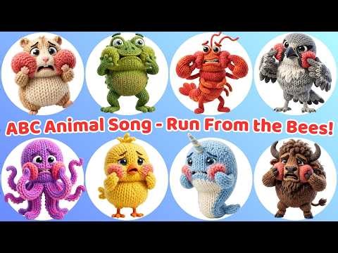 ABC Animal Song with Wool Animals & Bees | Learn Alphabet, Sounds, A-Z Kids Fun Video for Toddlers
