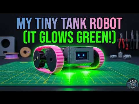 I Build Esp8266 WiFi Controlled Mini Tank Robot! (3D Printed & No PCB Needed)