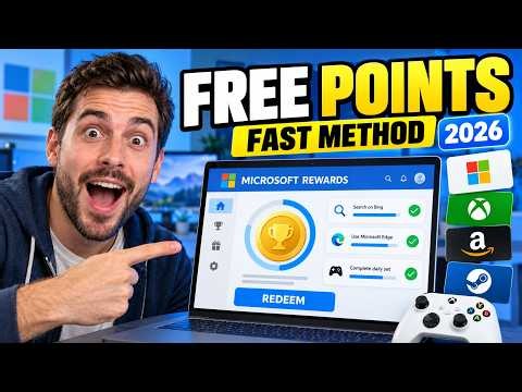 How to Earn Microsoft Rewards Points FAST in 2026 ⚡ FREE Points Guide (Latest Method)