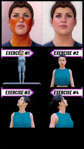 Face exercises to lose face fat#challenge