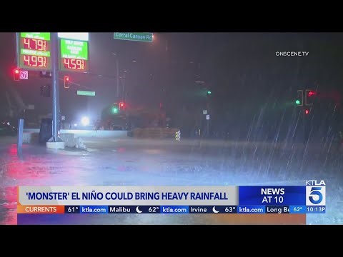 'Monster' El Niňo could bring heavy SoCal rains