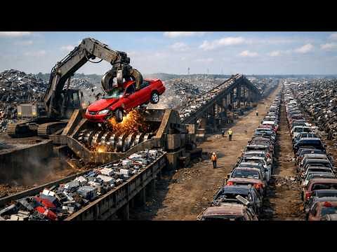 How 15 Million Cars and 60 Million Tons of E-Waste Are Recycled Yearly. Heavy Recycling Technology