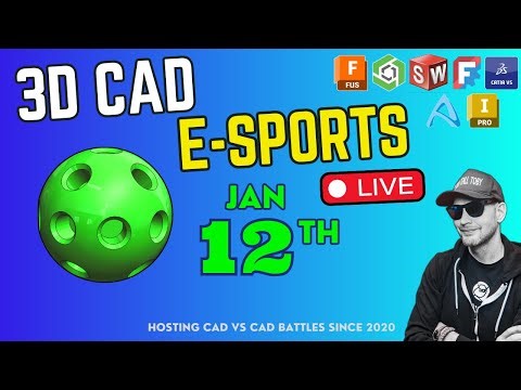 Model Monday Live | CAD Speed Modeling Battles, Tutorials, Tips and Tricks (January 12th, 2026)