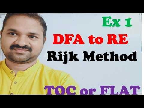 Conversion of DFA to RE using Rijk method in TOC | Regular Expression | FLAT | Automata Theory | EX1