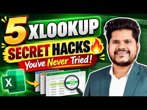5 XLOOKUP Secrets You’ve Probably Never Tried! 🔥 | Excel Tutorial