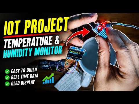 🔥 Arduino Temperature & Humidity Monitor Project 🌡️ | OLED Display + DHT11 Sensor Full Tutorial