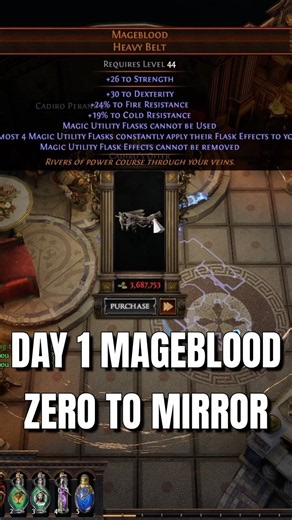 Day 1 Mageblood in ZTM challenge , @XTheFarmerX_POE2 is in shambles