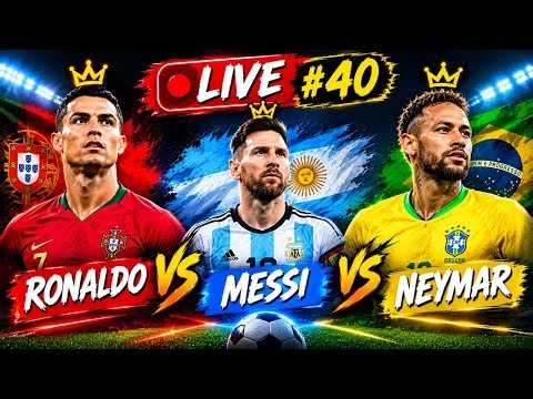 🔴 RONALDO vs MESSI vs NEYMAR 👑 BIG CHALLENGE! 🔥 | LIVE #40 ⚽