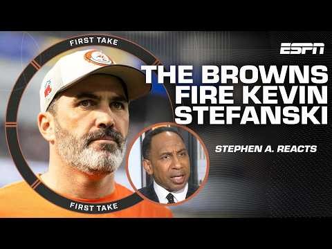 Stephen A. reacts to the Browns firing Kevin Stefanski after 6 seasons 🚨 | First Take