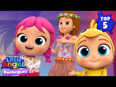 Top 5 episódios de festa e brincadeiras em família 🥰 Little Angel Brasil | Músicas Infantis