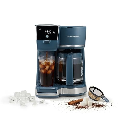 Hamilton Beach 2-Way Drip Coffee Maker & Single Serve Coffee Machine | Hot & Iced Coffee Maker| 1