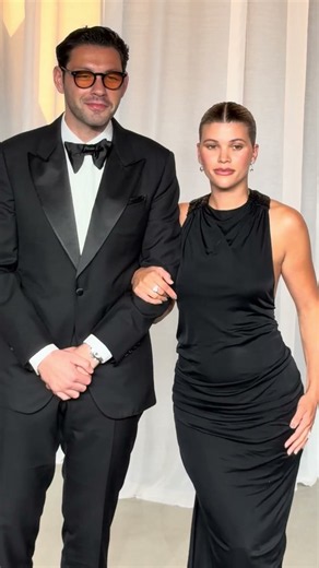 Sofia Richie and husband Elliot Grainge on the red carpet at the Academy Museum Gala