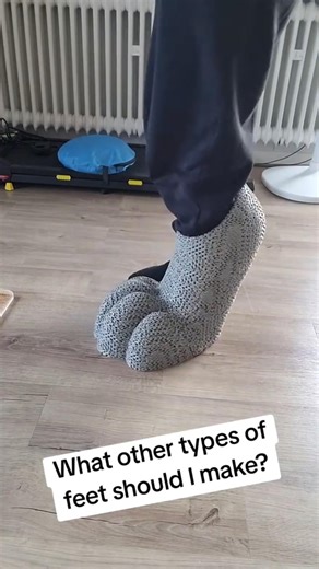 I 3D printed fursuit feet #fursuitmaker #furry