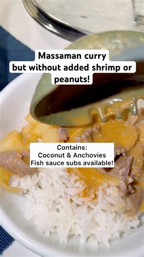 Massaman Curry without Shrimp or Peanuts #peanutallergy #shellfishallergy | Happily Ever Allergy