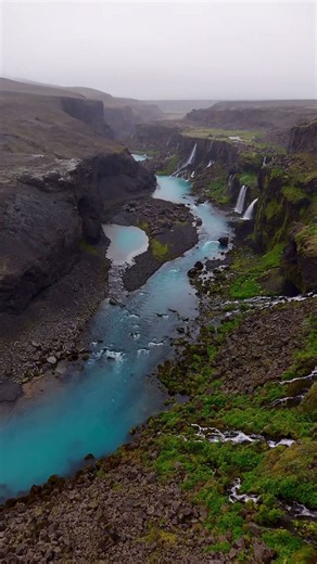 Sigöldugljúfur: Iceland's Emerald Canyon of Waterfalls 💙
