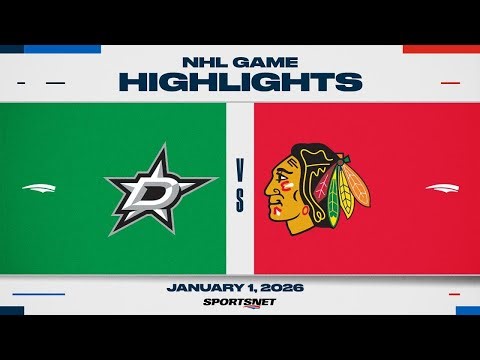 NHL Highlights | Stars vs. Blackhawks - January 1, 2026