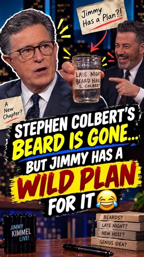 Stephen Colbert’s Beard Is Gone… But Jimmy Has a WILD Plan for It 😂