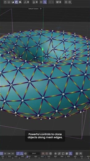 Cinema 4D 2026.3 Edge Distribution – Powerful Clone Controls Along Mesh Edges