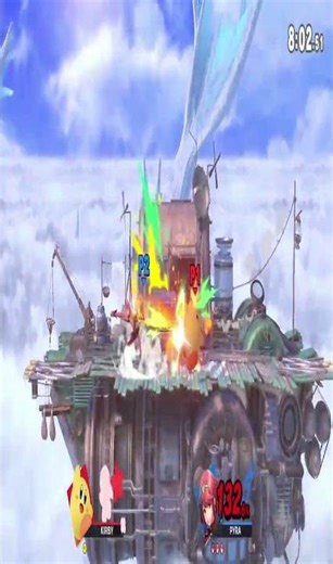 Pyra/Mythra vs Kirby Smash Ultimate gameplay #shorts #smashultimate #smashbros #gaming #gamingshorts