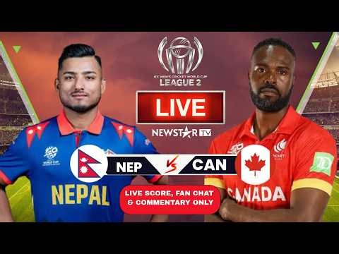 Nepal vs Canada | ICC CWC LEAGUE 2 LIVE SCORES COMMENTARY ONLY | NEP VS CAN | MATCH 138 |