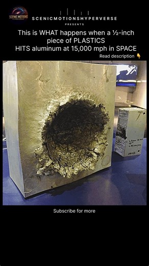 When Plastic Hits at 15,000 MPH in Space 🚀 | Hypervelocity Impact