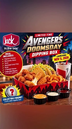 🍔🦸‍♂️ AVENGERS: DOOMSDAY DIPPING BOX AT JACK IN THE BOX! 💥🧲