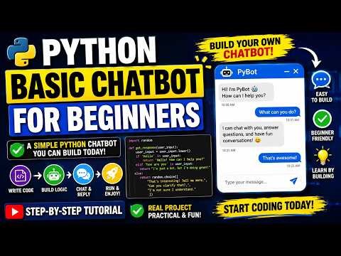 I Built a Beginner Python Chatbot in Minutes (Step-by-Step Tutorial)