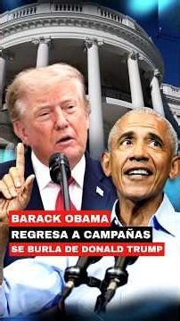 Barack Obama regresa a campañas y se burla de Donald Trump