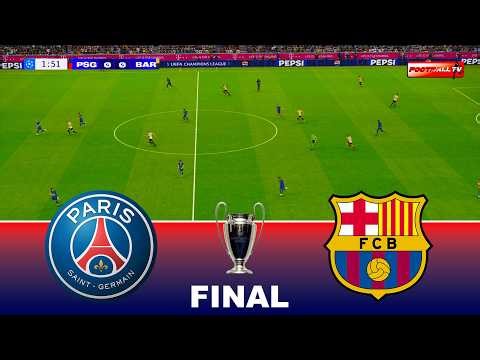 PSG vs BARCELONA - UEFA Champions League 2026 Final | Ft. Dembele Yamal | Pes 21 Gameplay