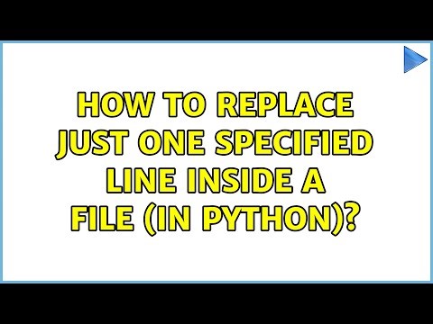 How to replace just one specified line inside a file (in python)?