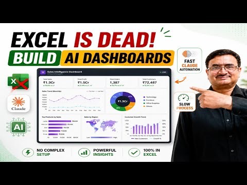 Create a Excel Dashboard in 2 Minutes Using Claude AI