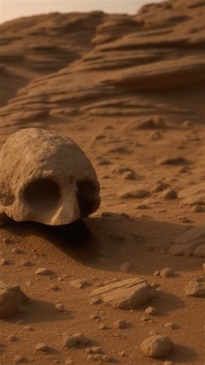 SHOCKING! A Skull-Like Object Seen on the Surface of Mars STOP SCROLLING! 🤯 A disturbing and mysterious image from Mars is going viral, showing what looks like a skull-shaped object lying on the Martian surface! 🔴🦴 The shape, shadows, and details have left viewers stunned and questioning everything. Could this be a natural rock formation shaped by time? 🌌 Or something far more mysterious that science can’t yet explain? 👽 People across the internet are zooming in, enhancing the image, and de