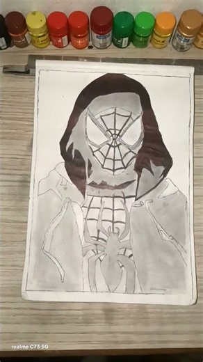 Spider-Man Drawing Kaise Banaye | Easy Spider-Man Art Tutorial 🎨
