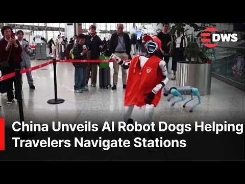 China’s AI Breakthrough – Robot Dogs and Smart Robots Transform Railway Travel | DWS News | AI1N