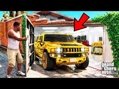 Franklin Found Secret Compound Inside His House in GTA 5 | SHINCHAN and CHOP