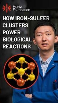 How Scientists Study Iron-Sulfur Clusters | Hertz Fellow Alvin Q. Meng, MIT #chemistry #science