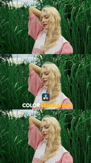 Color separation in DaVinci Resolve