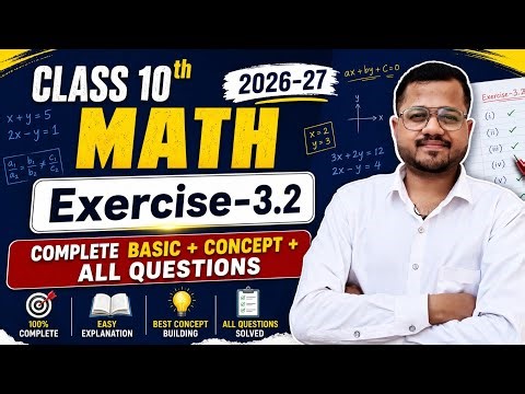 Exercise 3.2 Class 10 Maths 😱 One Shot Complete Chapter | NCERT Solutions 🚀 