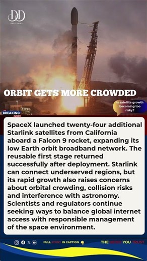SpaceX Sends 24 More Starlink Satellites Into Low Earth Orbit