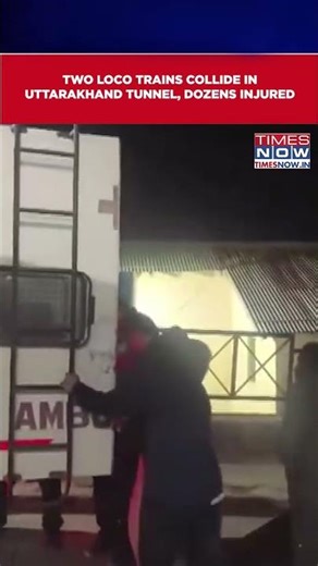 Two Loco Trains Collide In Uttarakhand’s Vishnugad-Pipalkoti Hydroelectric Project Tunnel #shorts