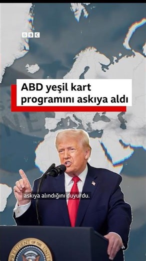 ABD yeşil kart programını askıya aldı
