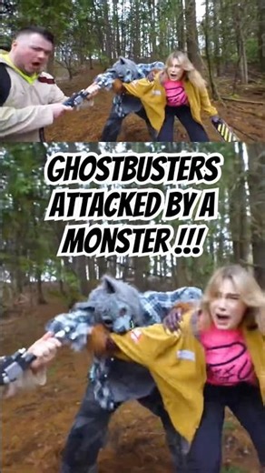 GHOSTBUSTERS get attacked and bit by a MONSTER… what is this?! #ghostbusters #monster #werewolf